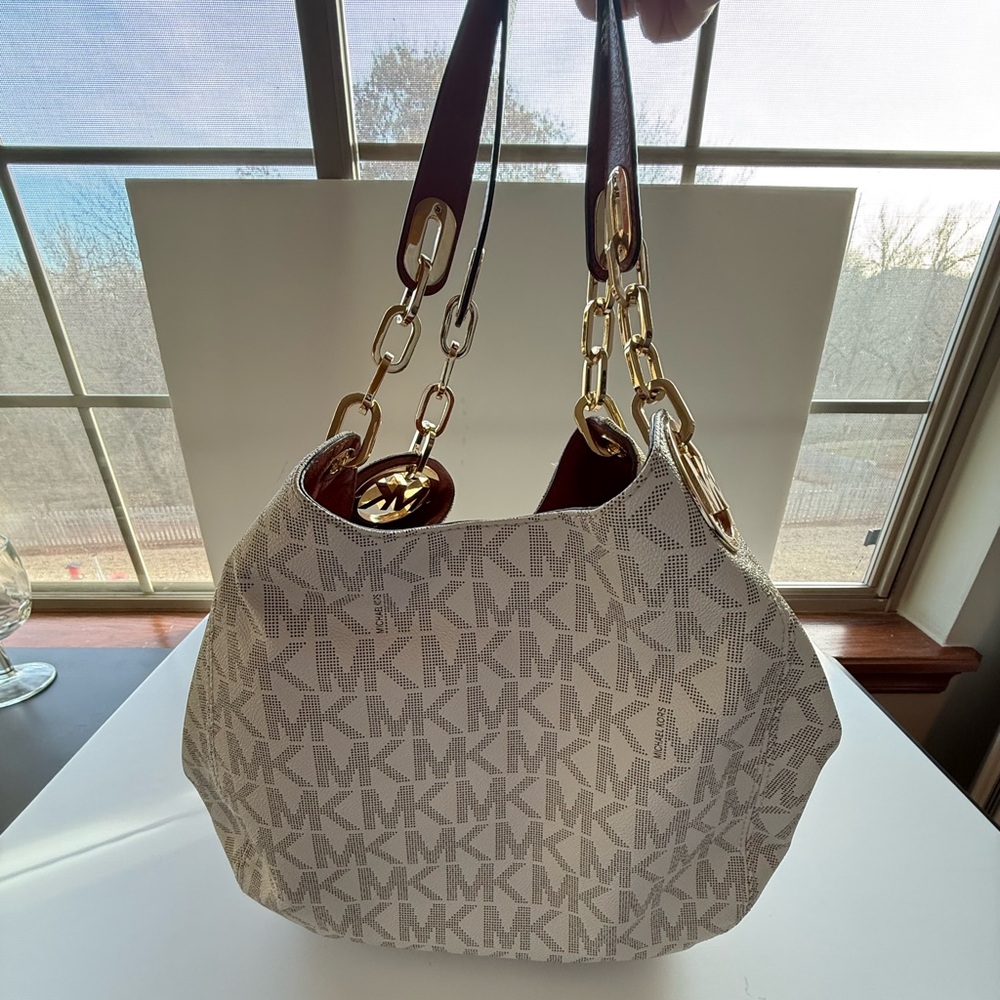 Michael Kors Fulton Large Logo Shoulder Bag-Hobo Style Tote